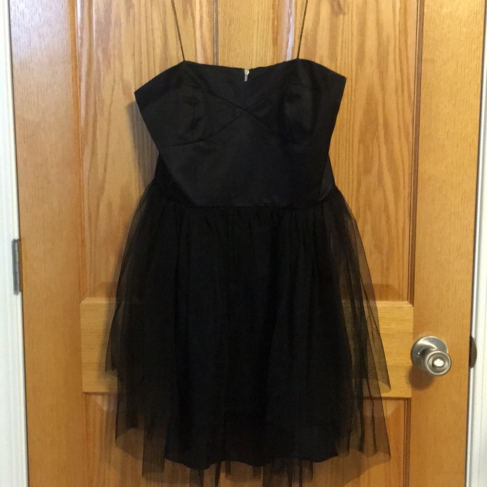 Kara Janx Strapless & Tule Dress